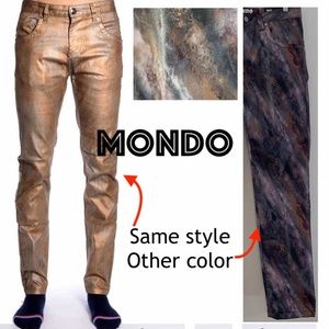Mondo Copper Wash Vegan Leather Jeans 29w x 34i